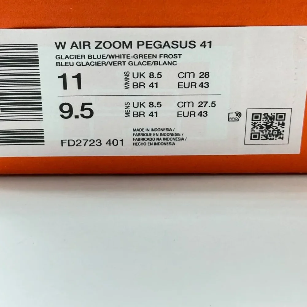 Nike Air Zoom Pegasus 41 Glacier Blue FD2723-401 Size Women 11 / Men 9 - Picture 12 of 12